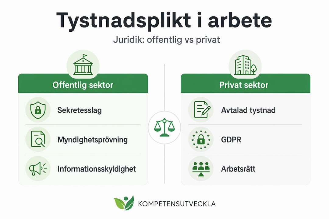 Översikt över regler om tystnadsplikt i offentlig och privat verksamhet