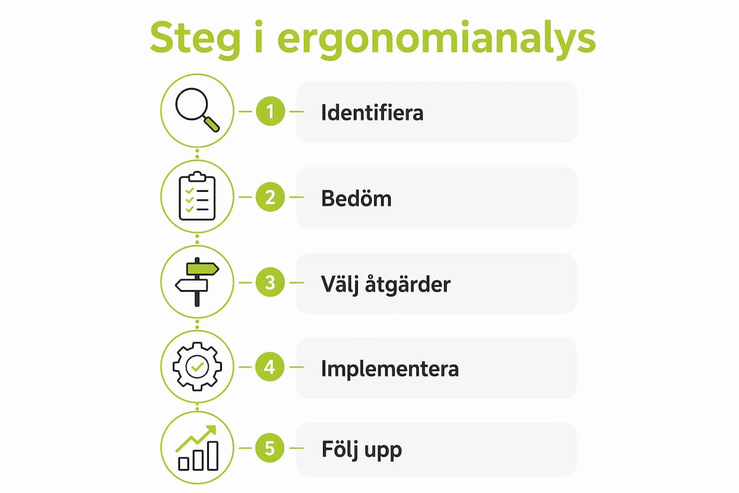 Så här gör du en ergonomianalys – steg för steg i bild