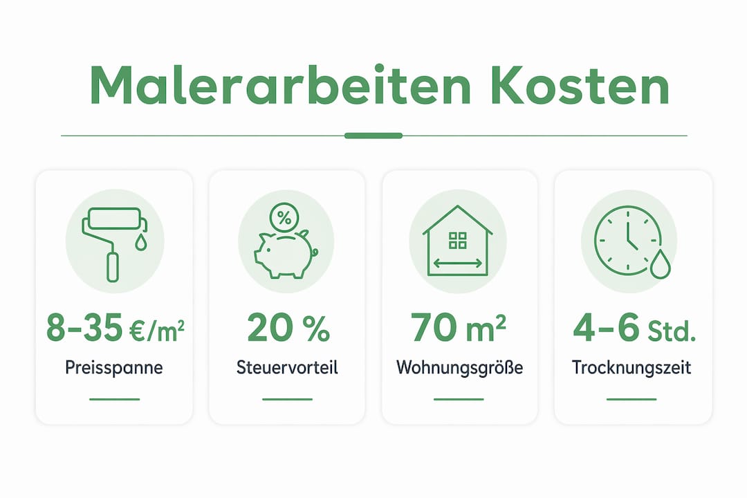 Übersicht: Preise und wichtige Infos rund ums Malern
