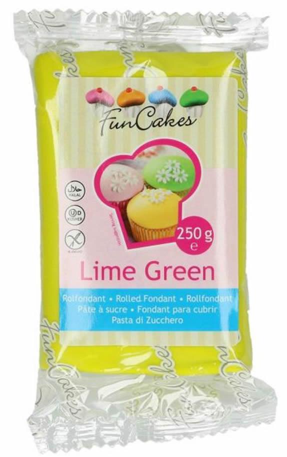 Funcakes Fondant Limettengrün, 250g
