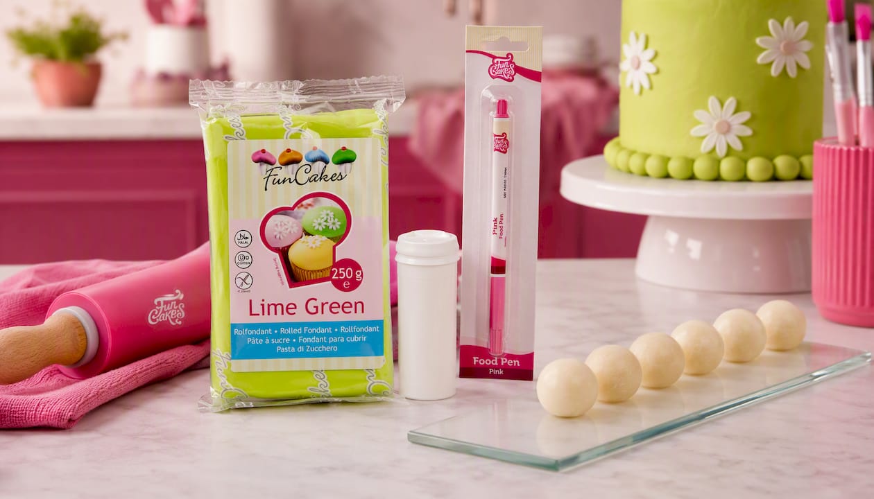 Funcakes Fondant Limettengrün, 250g