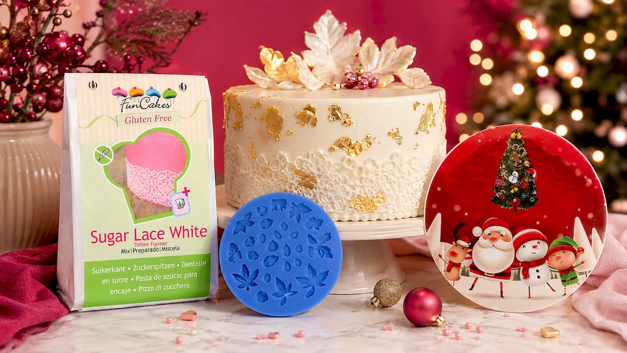 Funcakes Mix für Spitzendekor Weiß, 400g