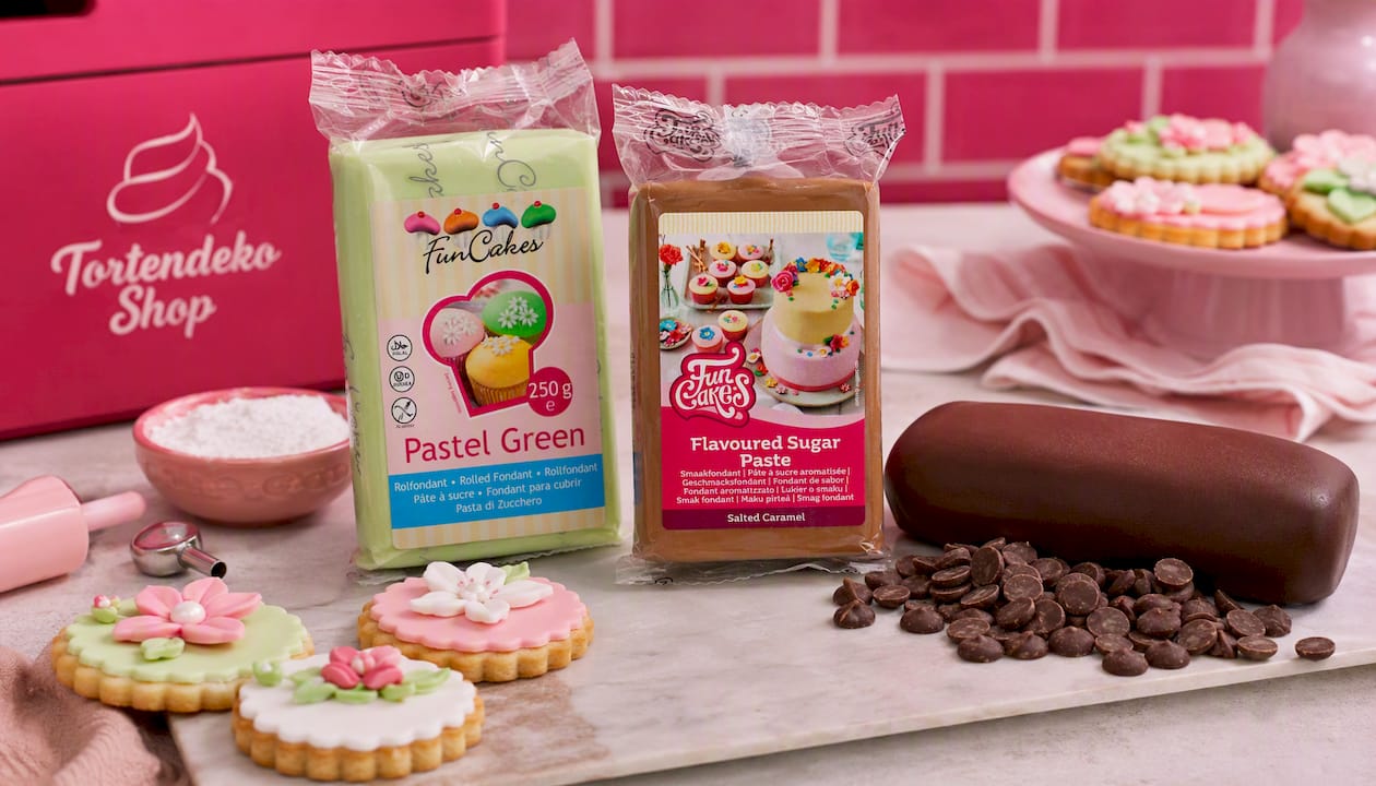 Funcakes Fondant Pastellgrün, 250g