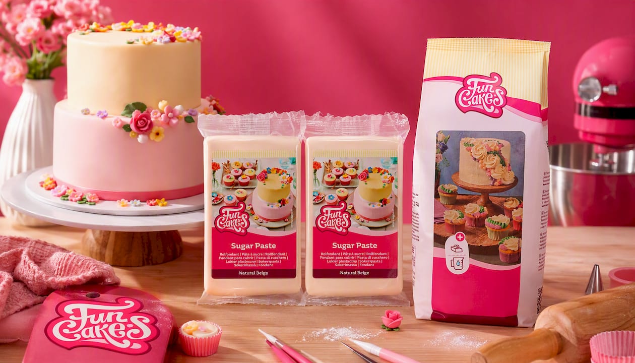 Funcakes Fondant helle Haut, 250g