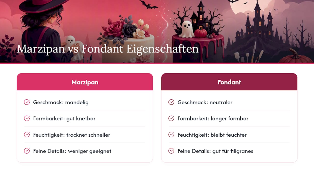 Unterschiede zwischen Marzipan und Fondant bei der Tortendeko