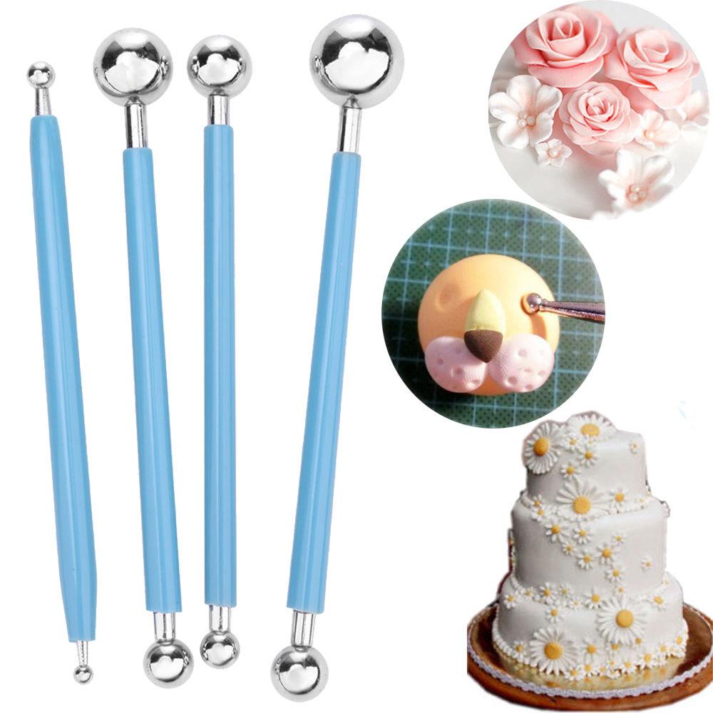 Fondant Metall Modellier,4 Set