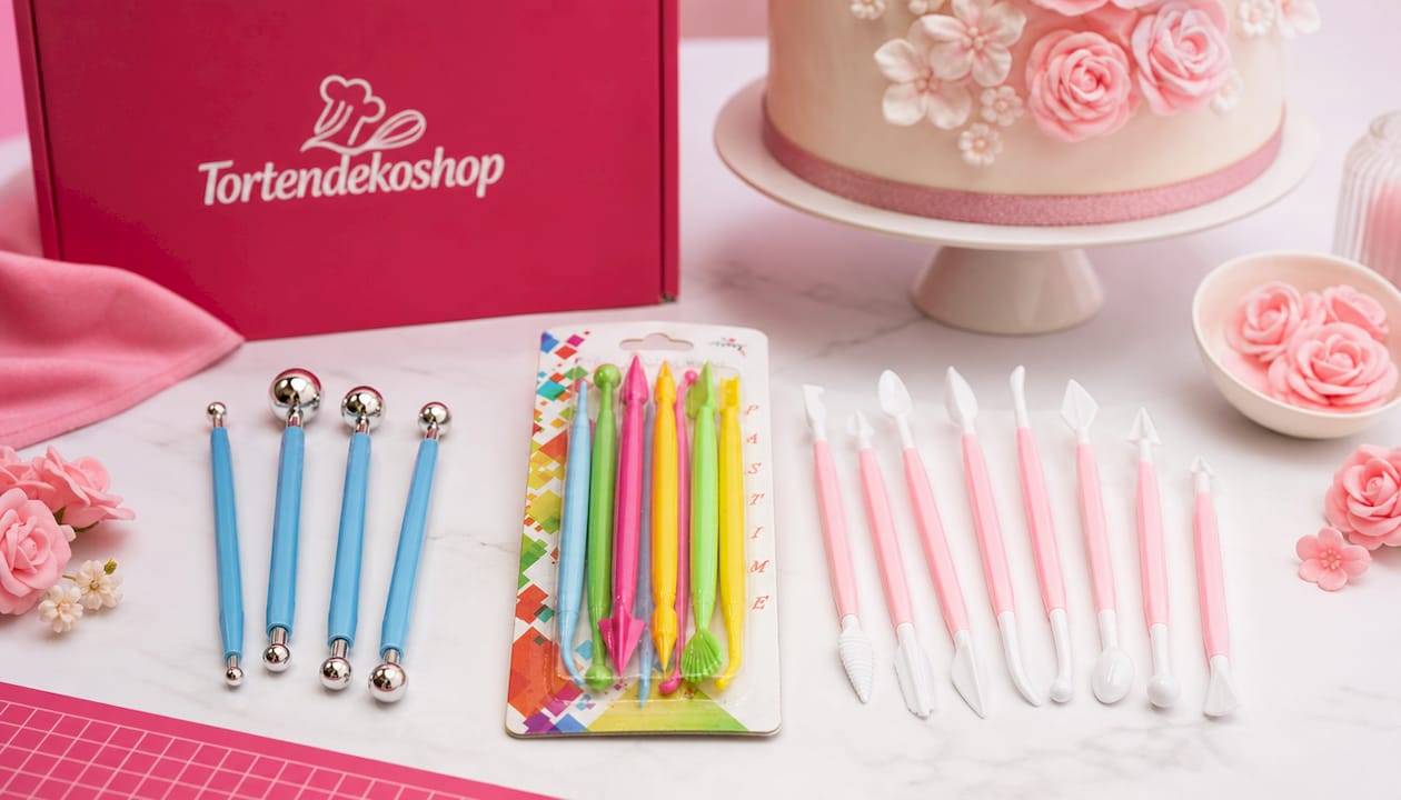 Fondant Metall Modellier,4 Set