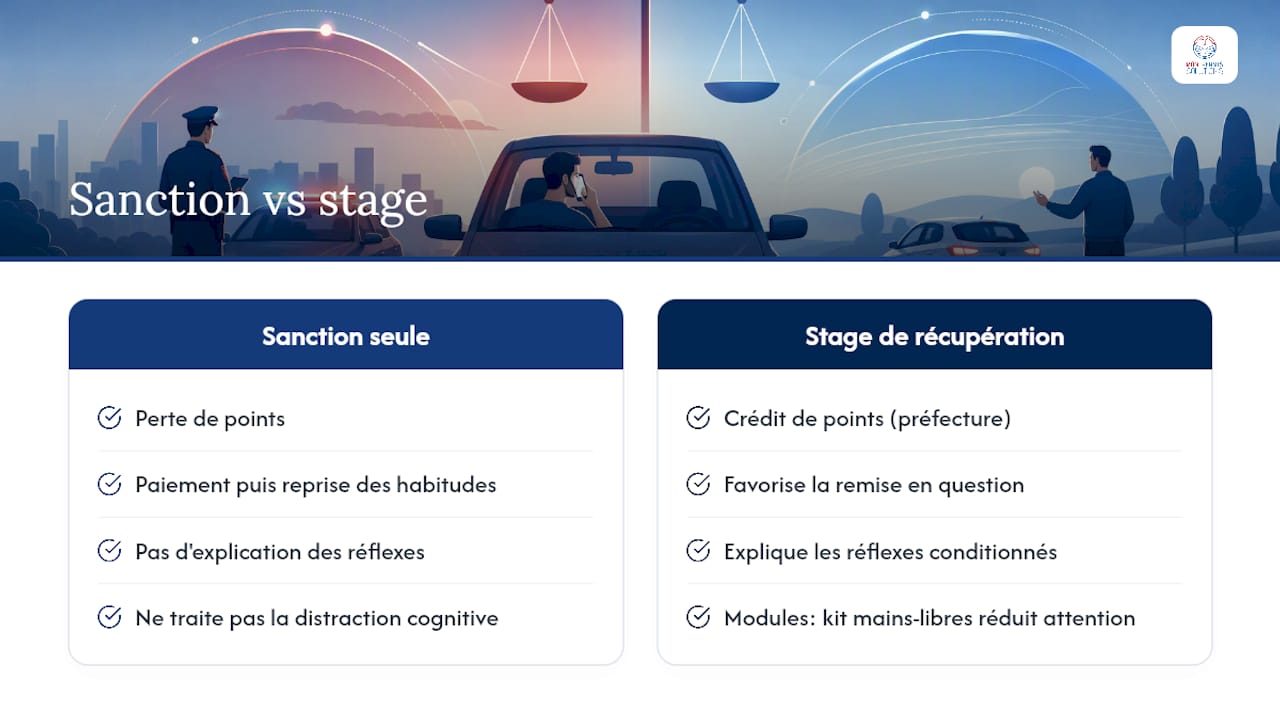 La sanction seule ne suffit pas : ce que les stages apportent vraiment — overview diagram