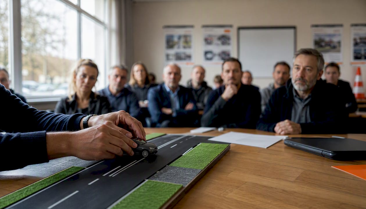 Atelier collectif sur la sécurité routière : mise en pratique des bons gestes au volant