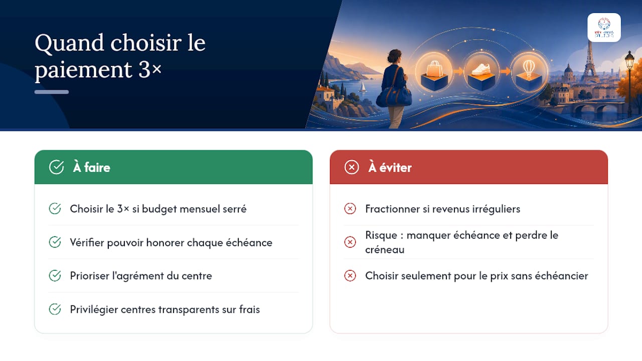 Faut‑il toujours choisir le paiement en plusieurs fois ? — overview diagram