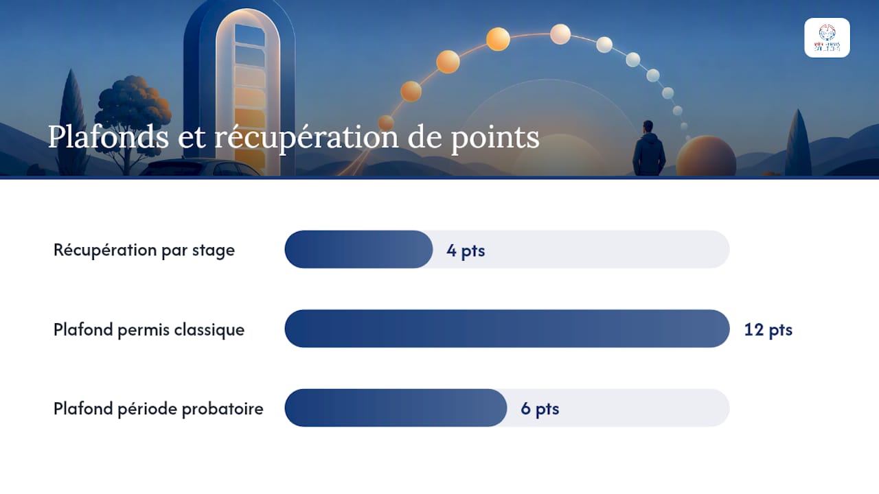 Limites de récupération des points du permis