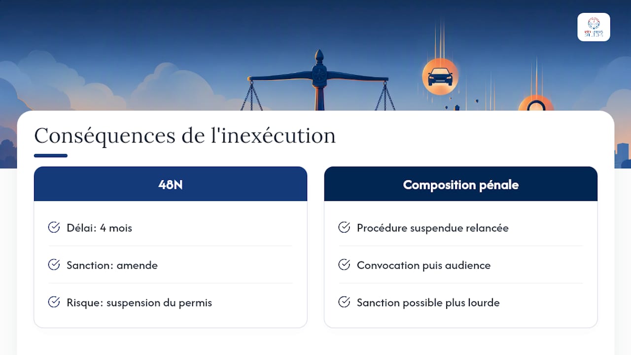 Délais et conséquences en cas de non-réalisation du stage