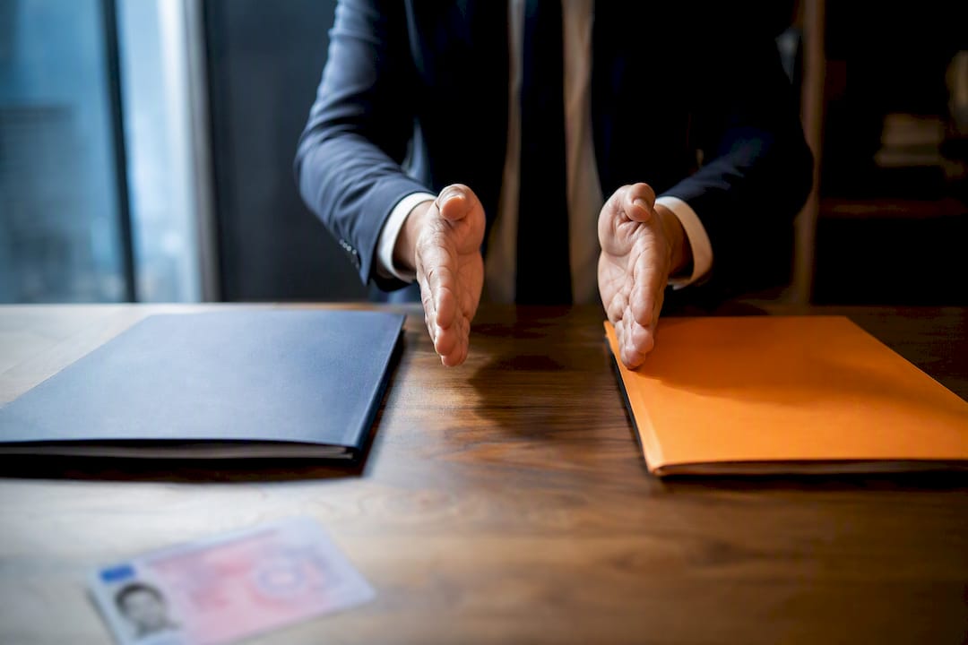 Deux dossiers distincts dans un cabinet d'avocats