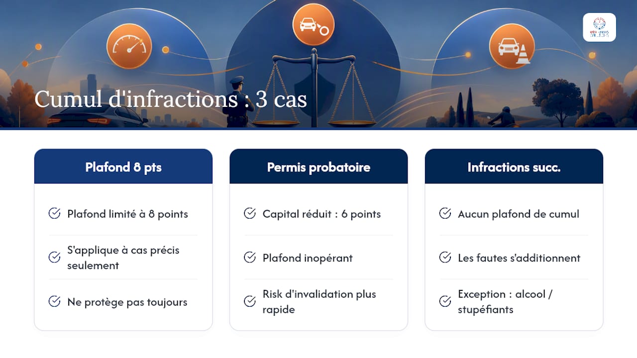Comparaison des limites de retrait de points