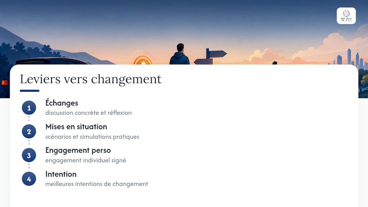 Trois leviers pour changer de comportement en stage