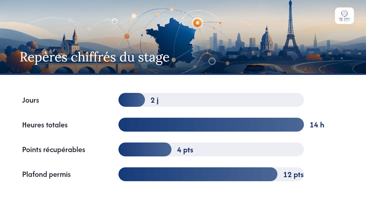 Données clés du stage de points
