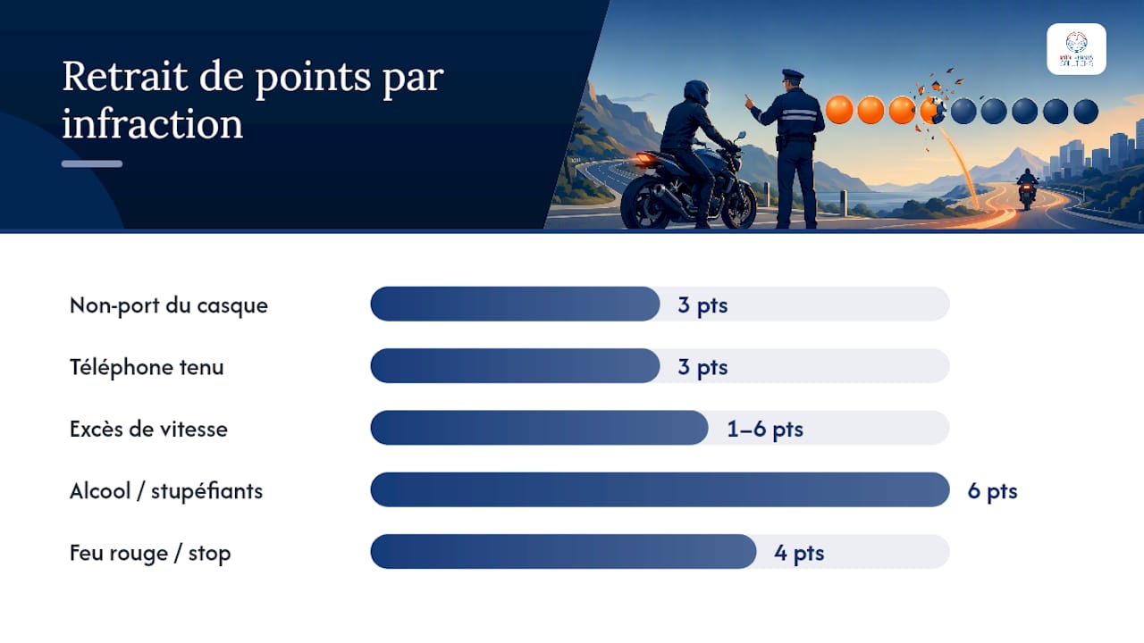 Combien de points perd-on selon l'infraction ? — overview diagram