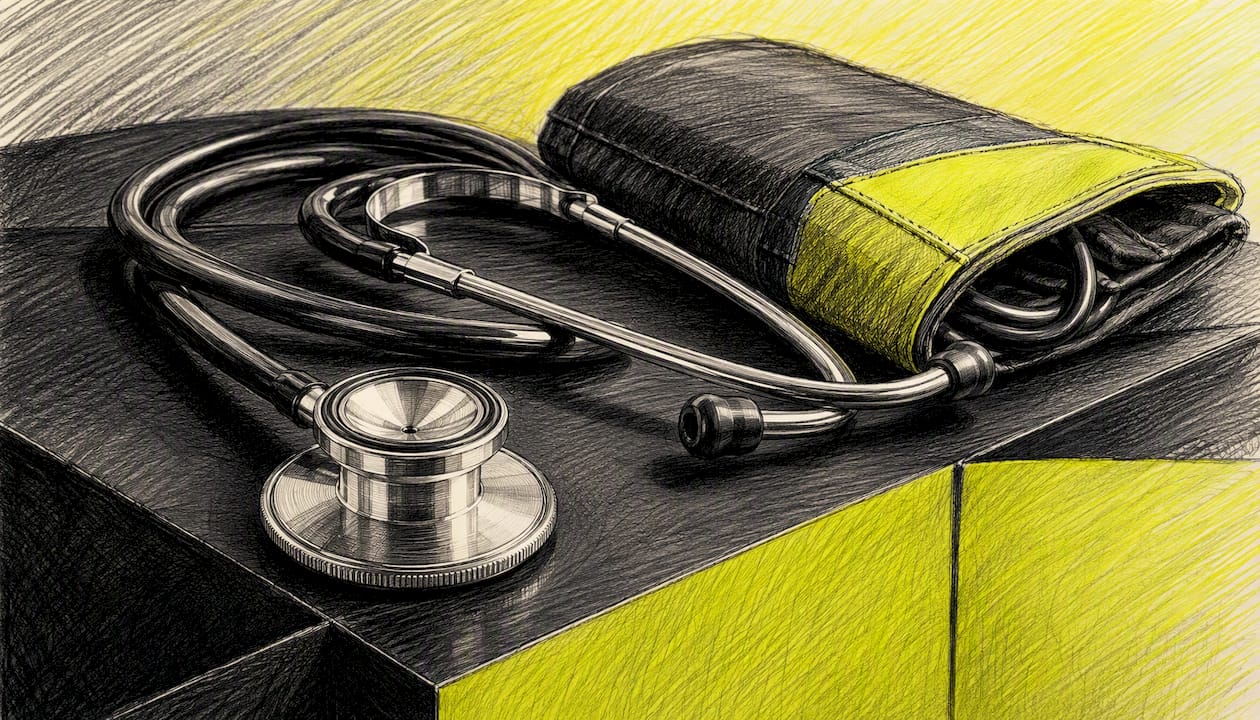 Medical tools symbolizing health rate classes