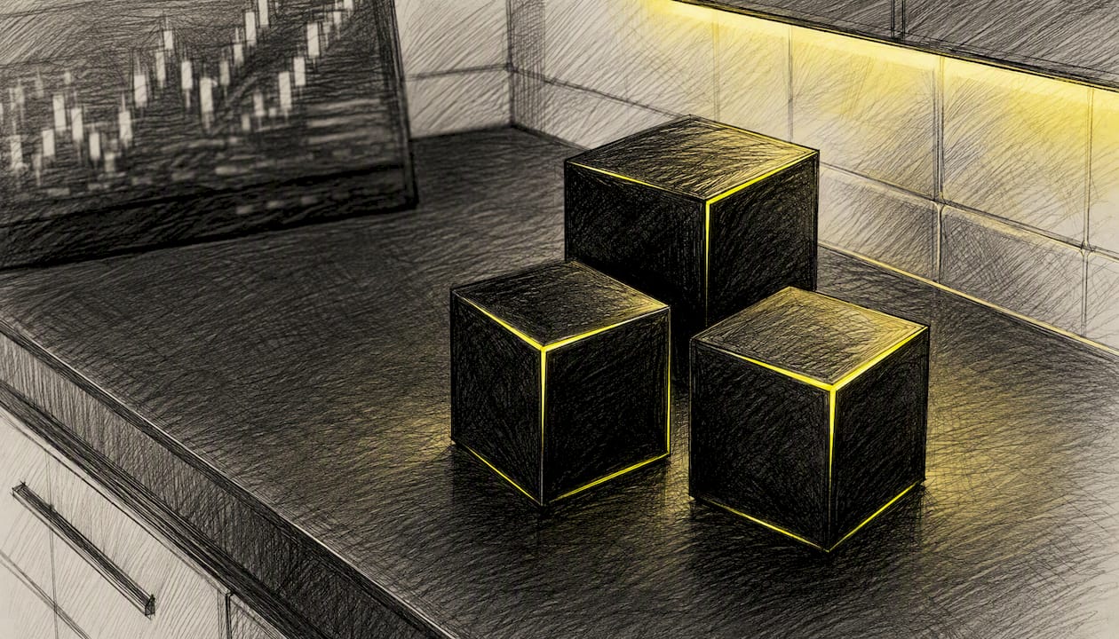 Abstract cubes representing insurance carrier strength