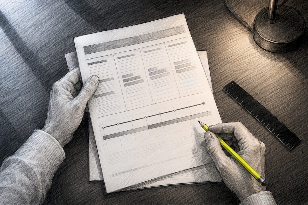 Hands reviewing guaranteed life policy illustration