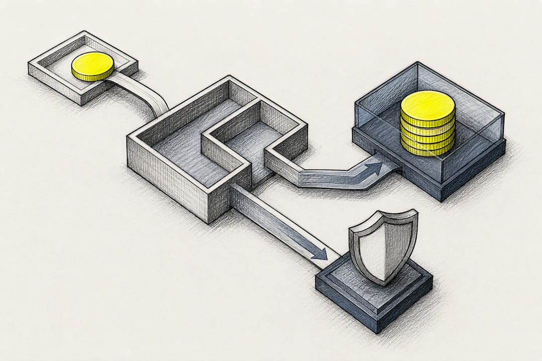 Illustration of GUL shadow account mechanics