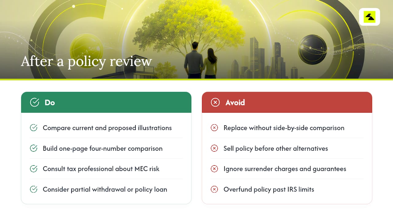 What Are Your Options After a Policy Review? — overview diagram