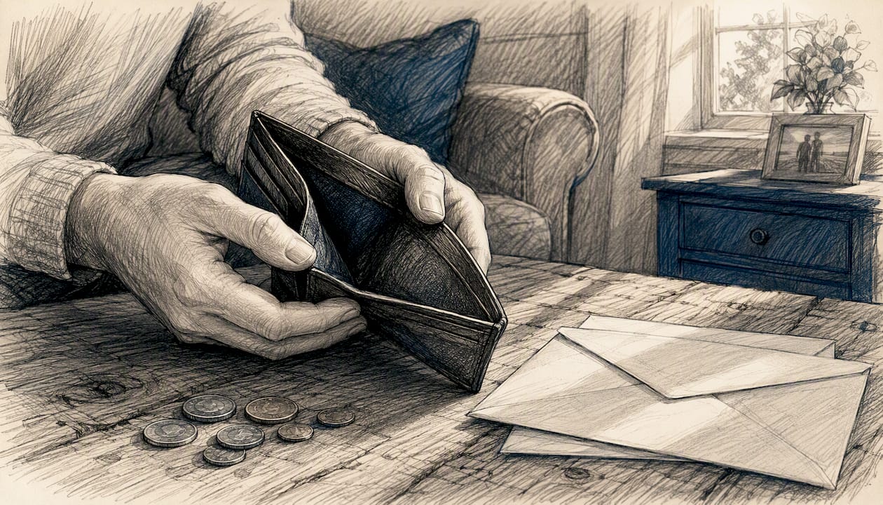 Hands handling envelopes symbolizing money mistakes