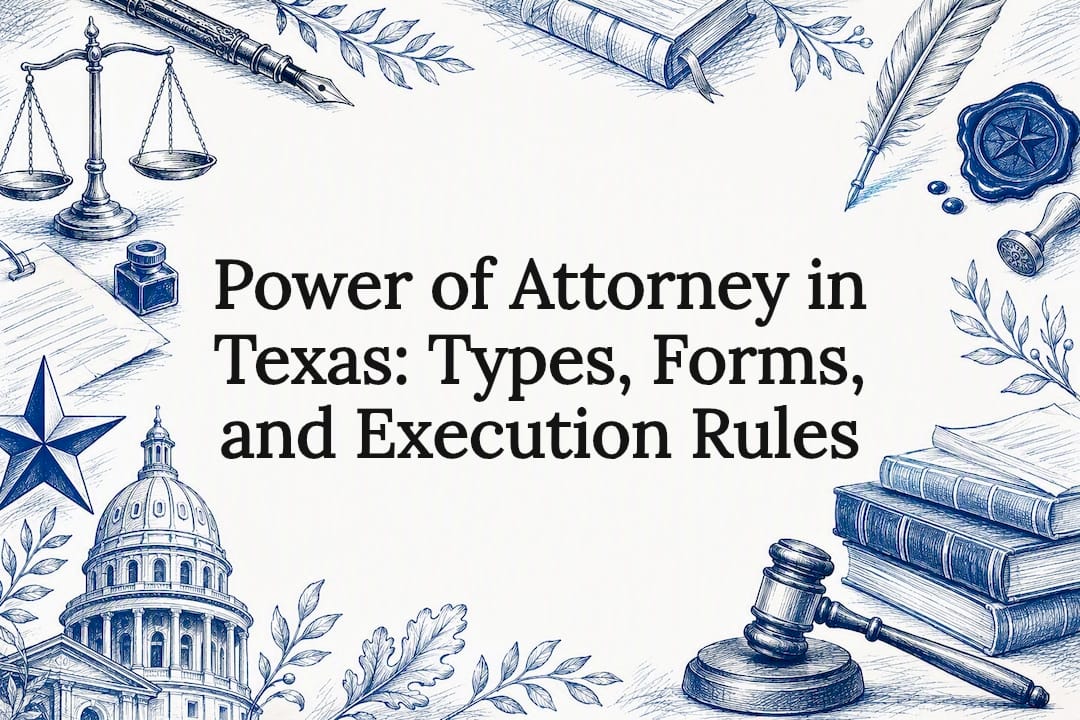 Power of Attorney in Texas: Types, Forms, and Execution Rules