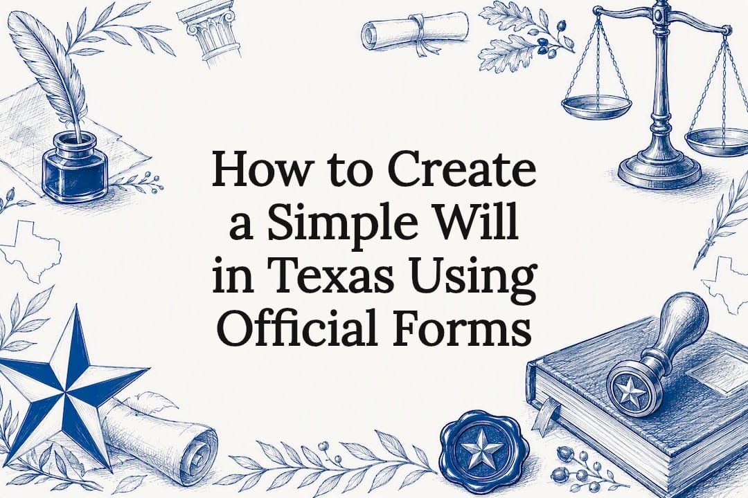 How to Create a Simple Will in Texas Using Official Forms