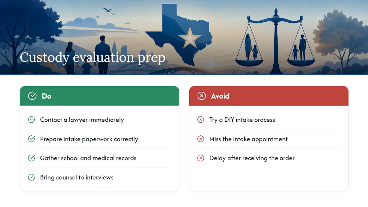 Get Ready for Your Custody Evaluation With the Right Legal Support — overview diagram