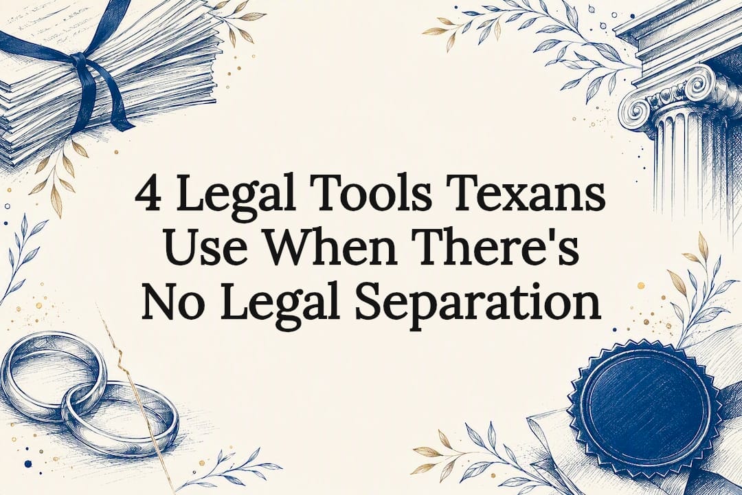 4 Legal Tools Texans Use When There's No Legal Separation