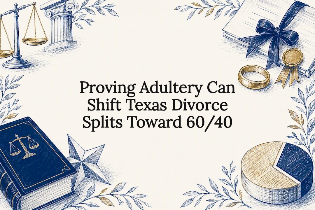 Proving Adultery Can Shift Texas Divorce Splits Toward 60/40