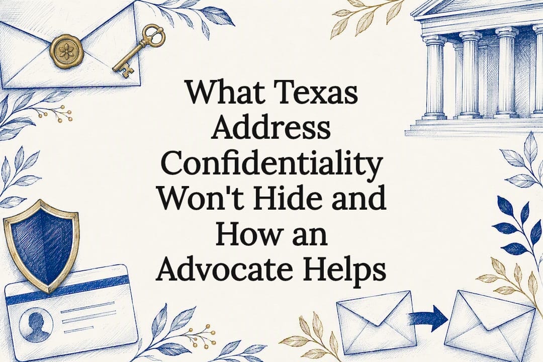 What Texas Address Confidentiality Won't Hide and How an Advocate Helps