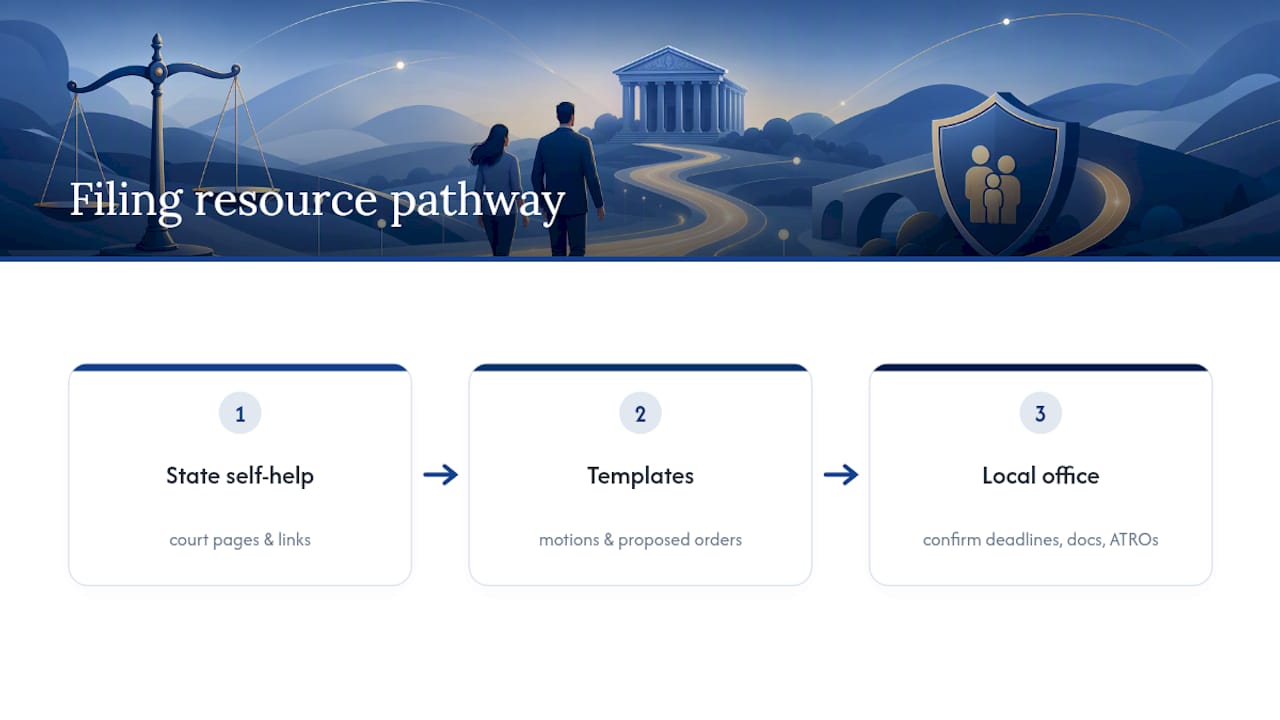 Official forms and local rules filing sources