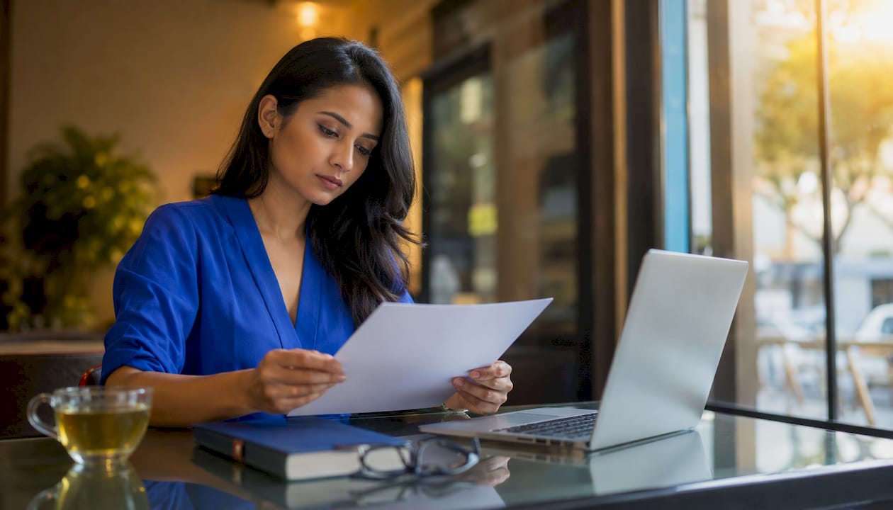 Analyst reviewing HIPAA compliance checklist documents