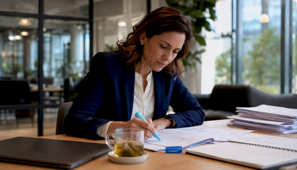 Academic researcher reviewing privacy protocols
