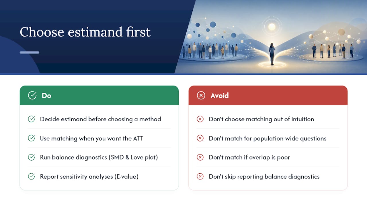 The case for choosing your estimand before your method — overview diagram