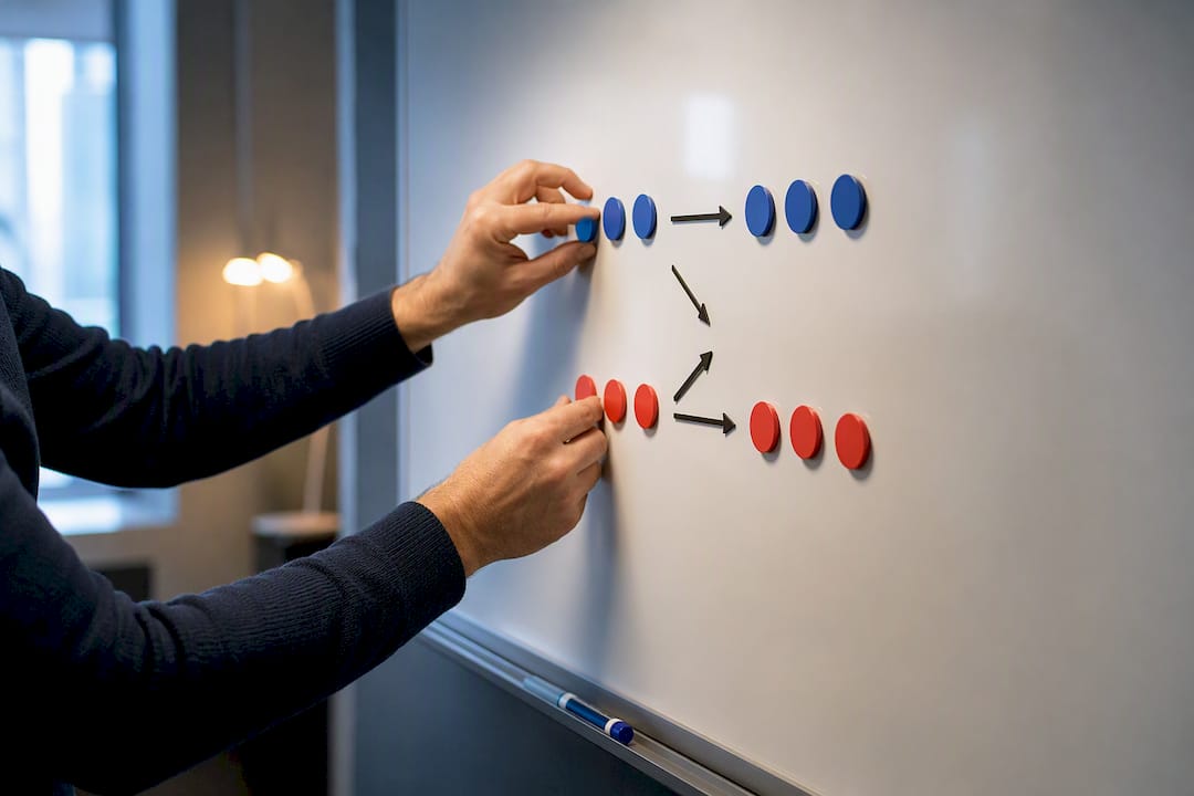 Researcher mapping treatment and control groups