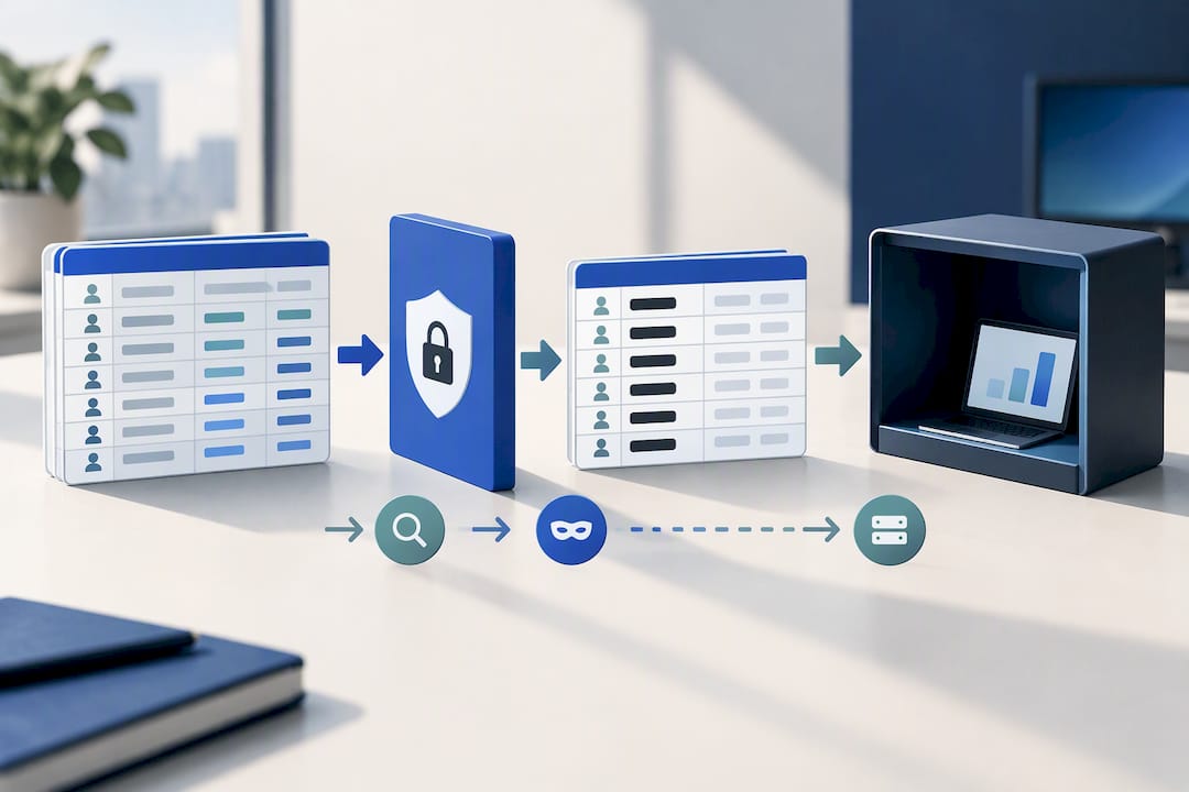 PII detection and anonymization workflow