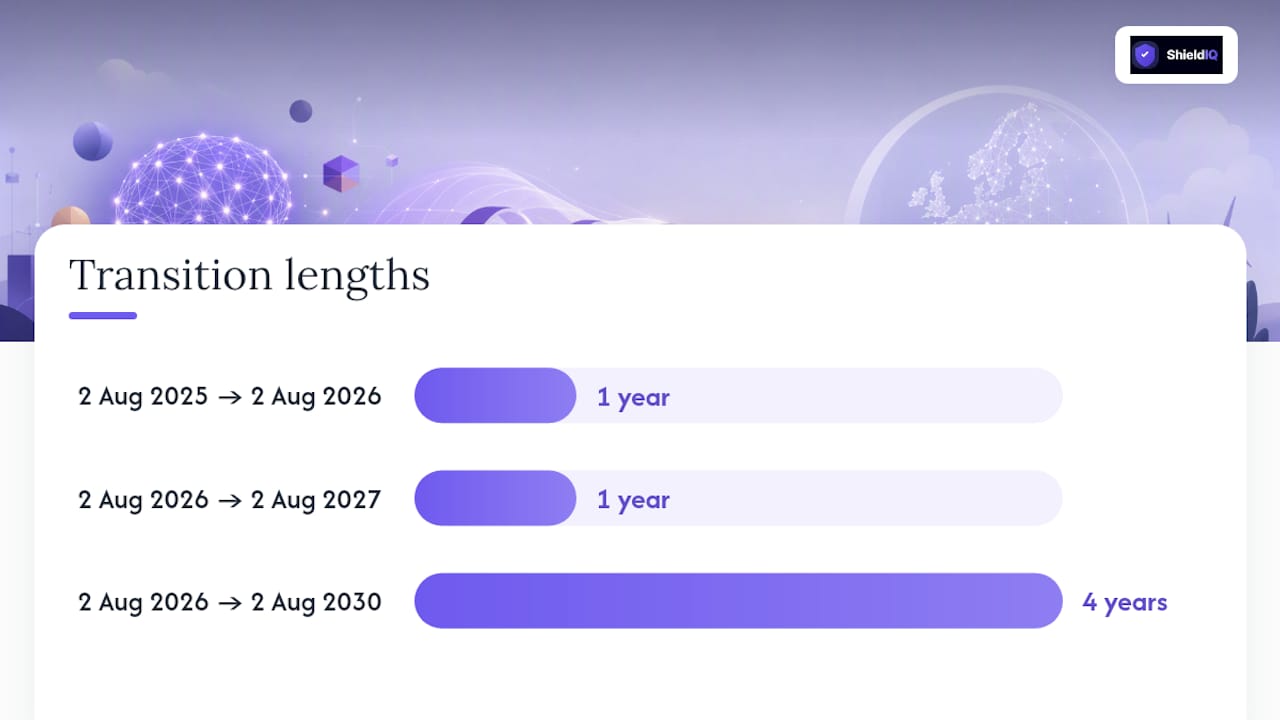 Key dates, staggered application and transitional rules you must know — overview diagram