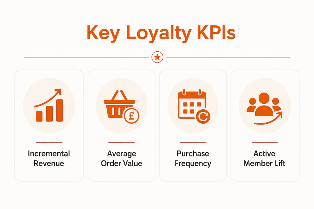 Infographic showing key loyalty programme KPIs