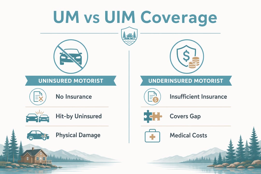Infographic comparing UM and UIM coverage
