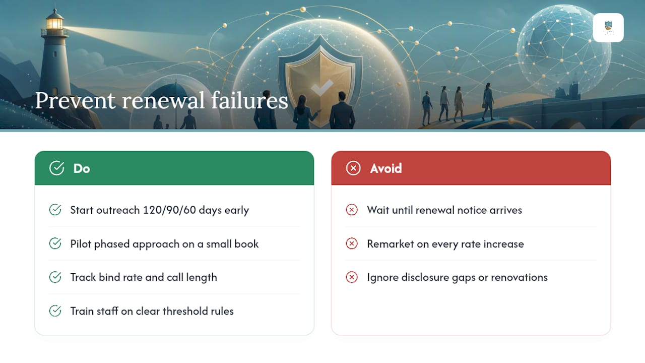 Where Renewal Programs Actually Fall Apart — overview diagram
