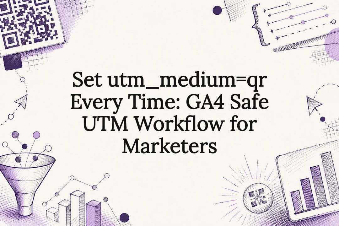 Set utm_medium=qr Every Time: GA4 Safe UTM Workflow for Marketers