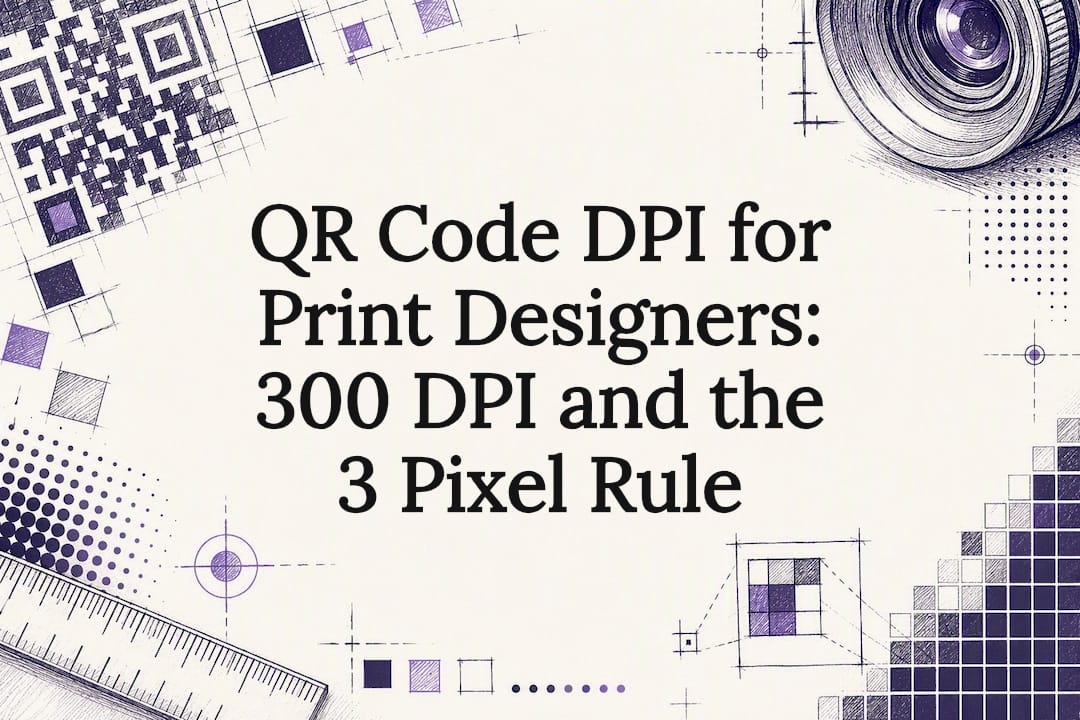 QR Code DPI for Print Designers: 300 DPI and the 3 Pixel Rule