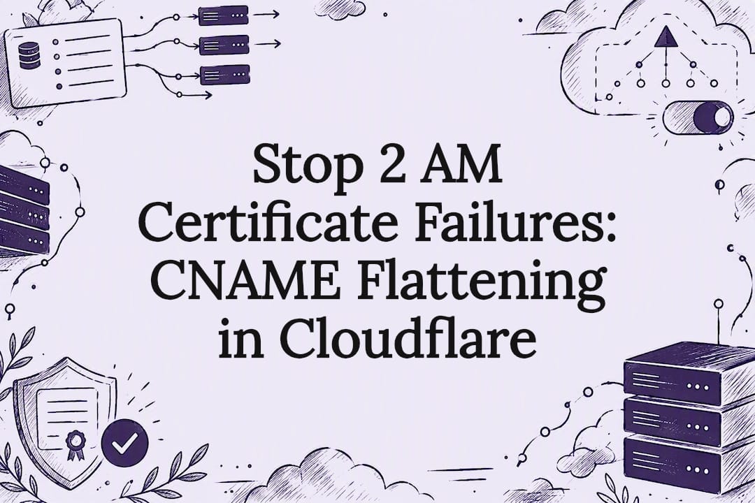 CNAME flattening and certificate title card
