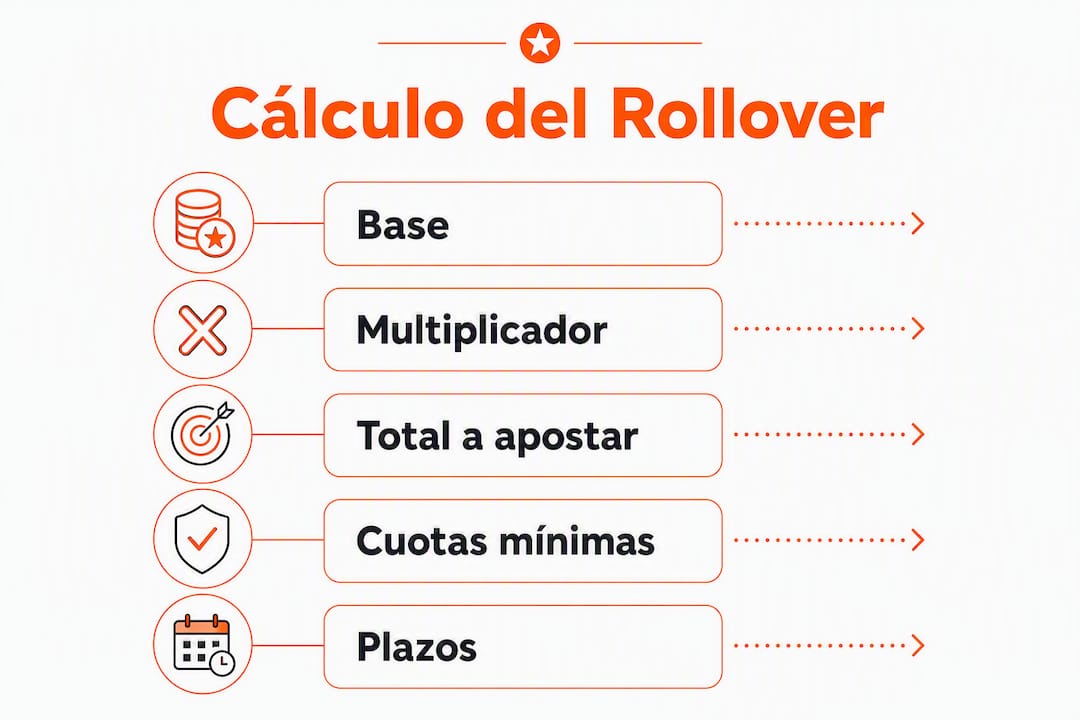 Infografía: guía práctica para calcular el rollover paso a paso