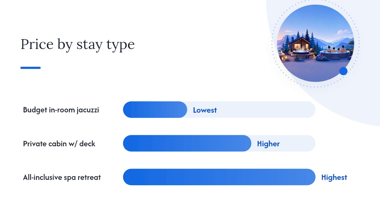 What Does a Birthday Hot Tub Getaway Cost? — overview diagram