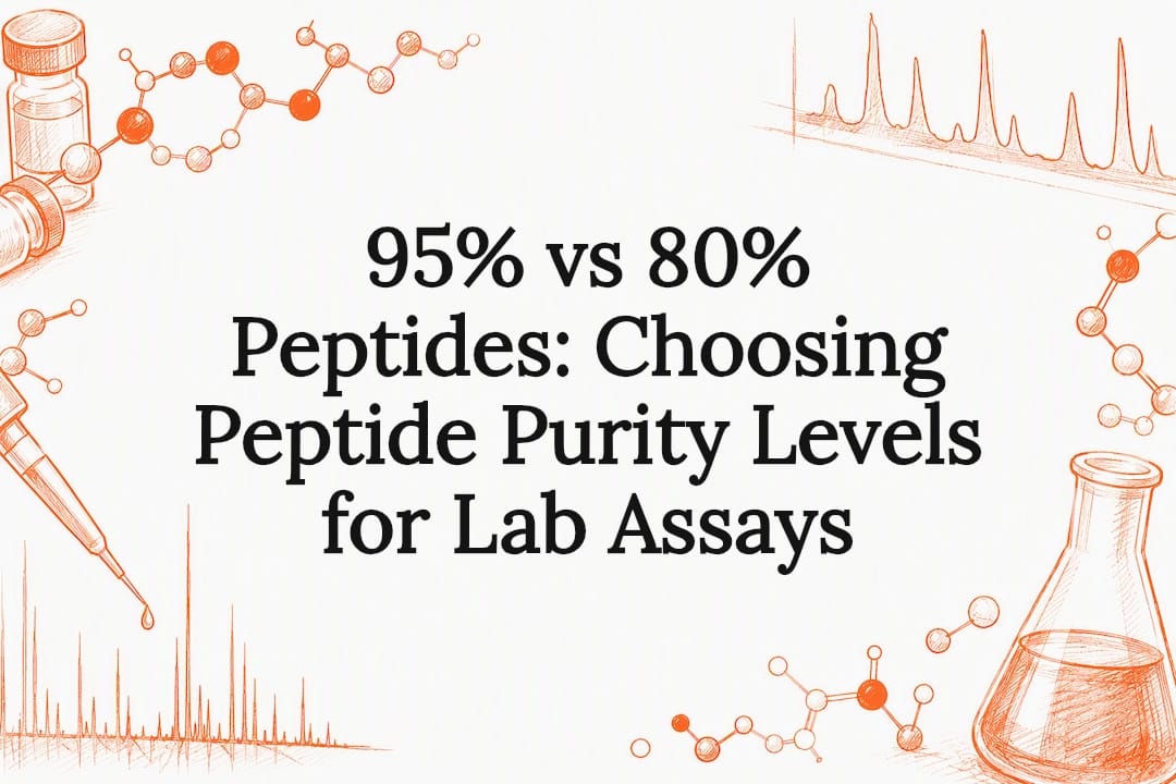 Peptide purity assay title card illustration