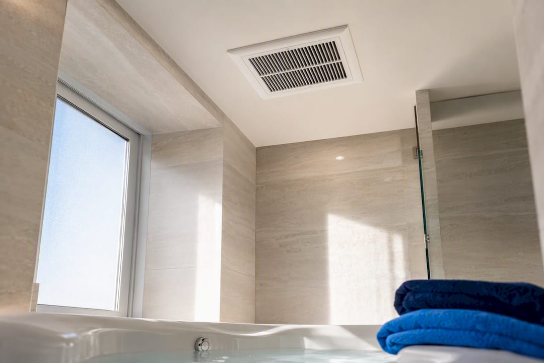 Hotel jacuzzi bathroom ventilation inspection
